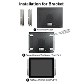 15 inch industrial touch screen monitor
